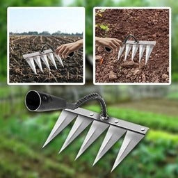 Powerful 5-Teeth Garden Tool for Effortless Weeding 🌿