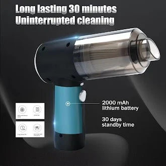 3-in-1 Air Duster & Vacuum Cleaner – Wireless & Powerful