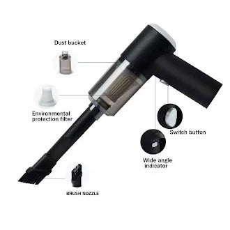 3-in-1 Air Duster & Vacuum Cleaner – Wireless & Powerful