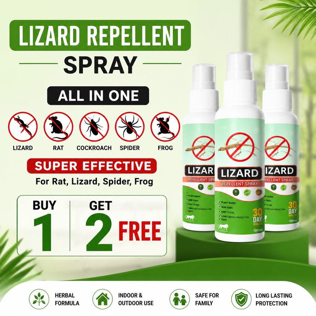 Organic Lizard Repellent Spray (Buy 1 Get 2 Free)