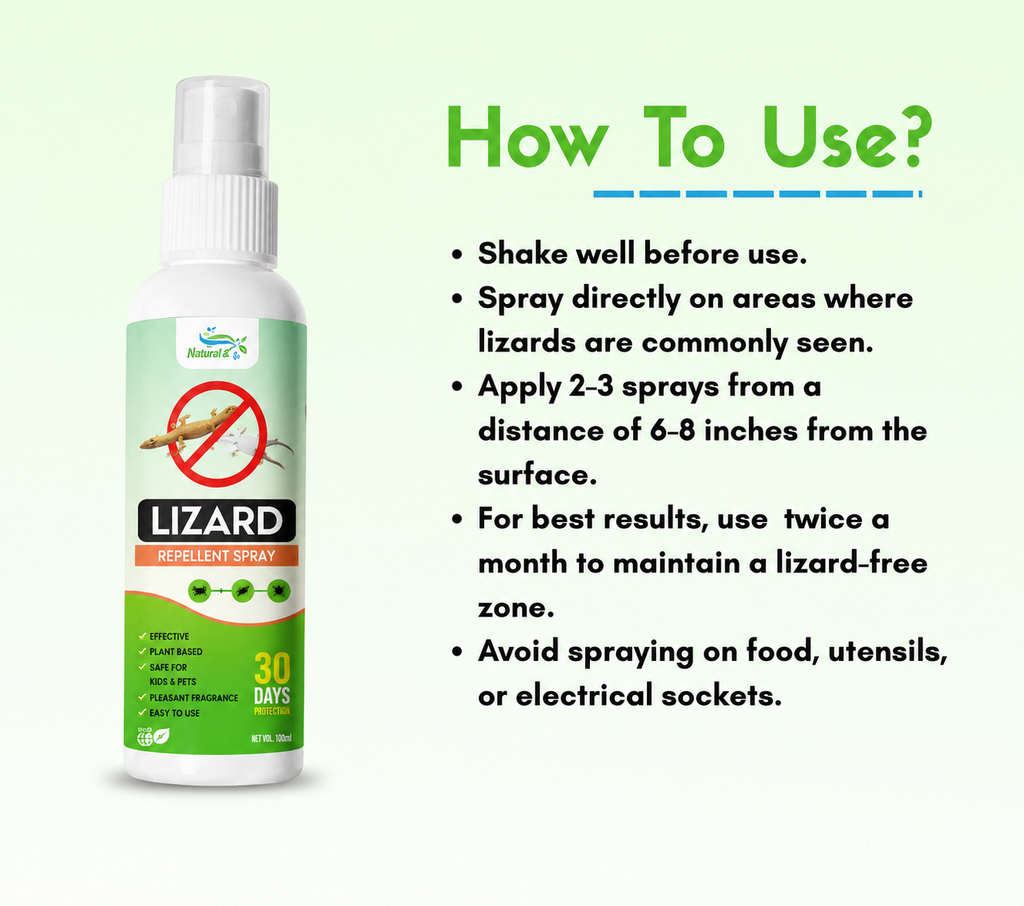 Organic Lizard Repellent Spray (Buy 1 Get 2 Free)